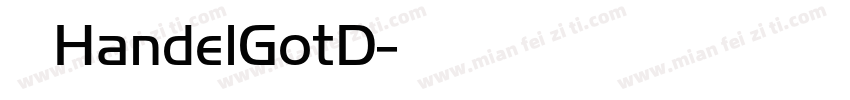 雅黑 HandelGotD字体转换